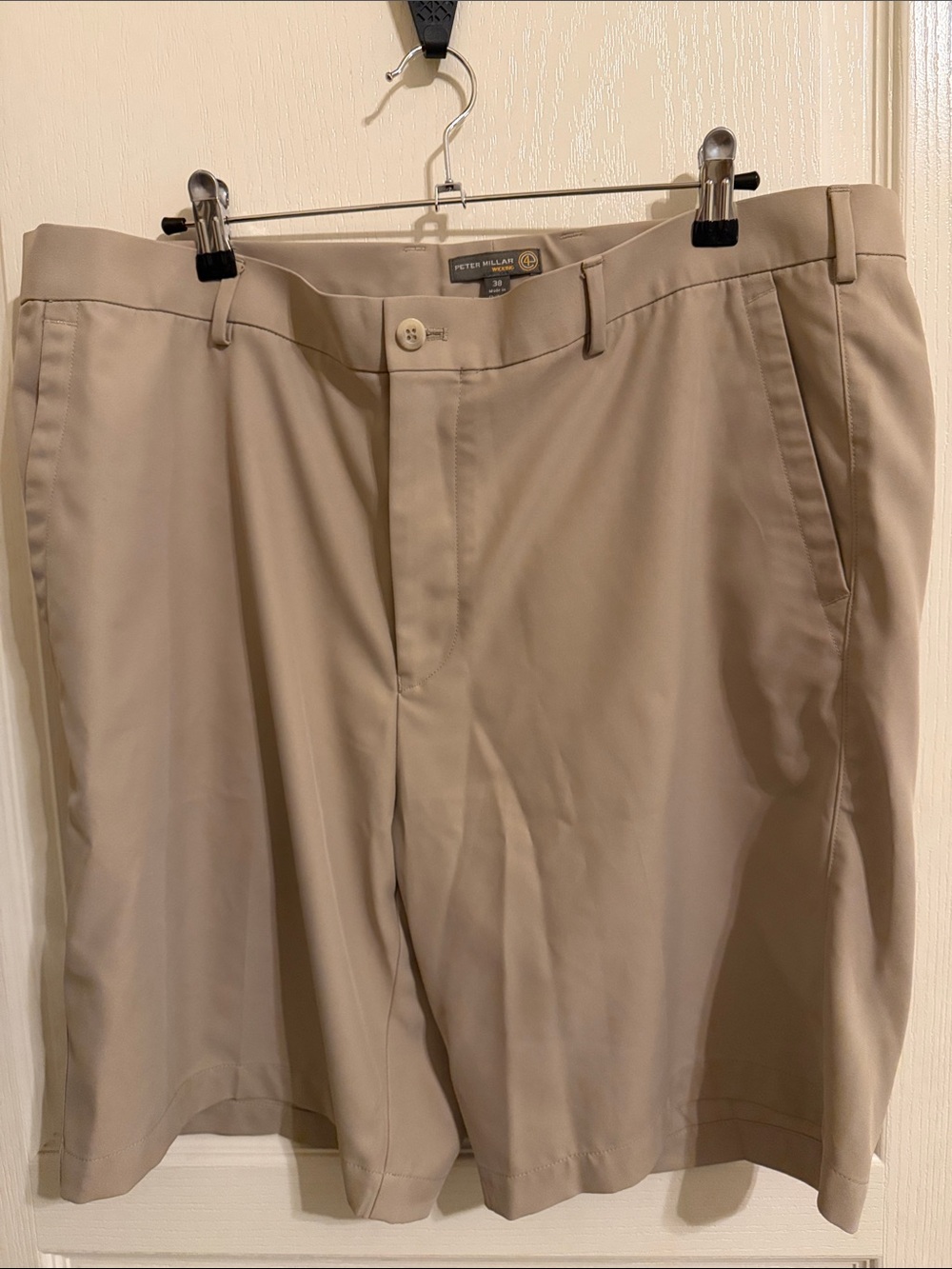 Peter Millar Khaki Performance Chino Shorts